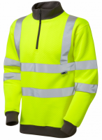 High Visibility Leo Brynsworthy Yellow 1/4 Zip Superior Sweatshirt